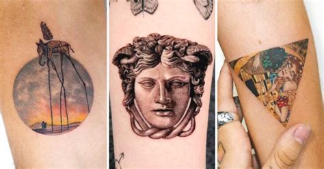 Diseños de tatuajes de obra de arte para llevar en la piel