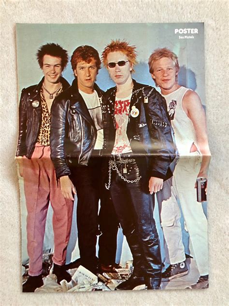 Sex Pistols Poster Punk Band Johnny Rotten Sid Vicious Etsy
