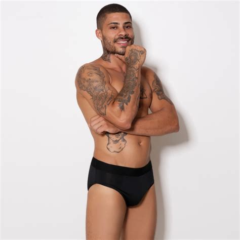 Cueca Slip Microfibra Lisa Elástico Bordado Casa da Lingerie no Atacado Casa das Calcinhas Br