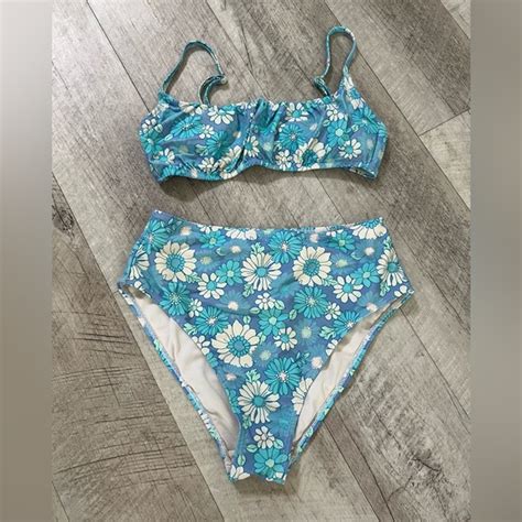 No Boundaries Swim No Boundaries Bikini Set With High Waisted Bottoms Size Small Poshmark