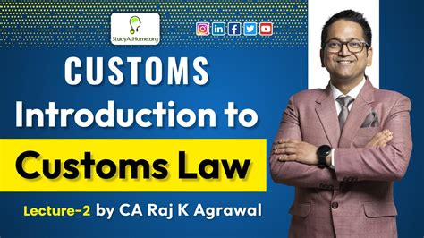 2 Introduction To Customs Law Lecture 2 Indirect Taxation Ca Raj