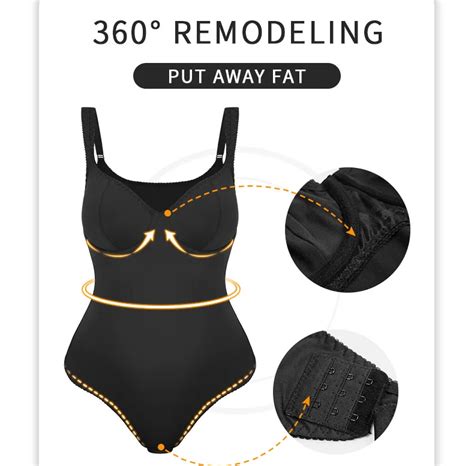 Women Sexy Backless Lingerie Bodysuit Deep V Neck Seamless Thong Bottom Underwear Padded Push Up