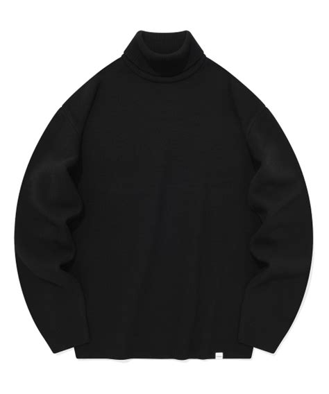 MUSINSA COVERNAT Lambswool Turtleneck Knit Black