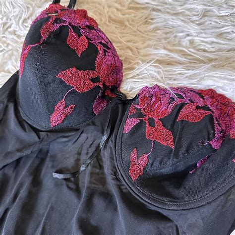 Black Babydoll Lingerie Slip Size Small Medium Depop