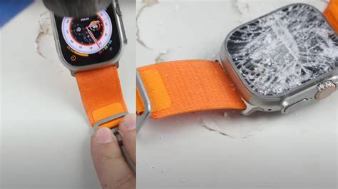 Youtuber Tests Apple Watch Ultra Durability With A Hammer Table Breaks