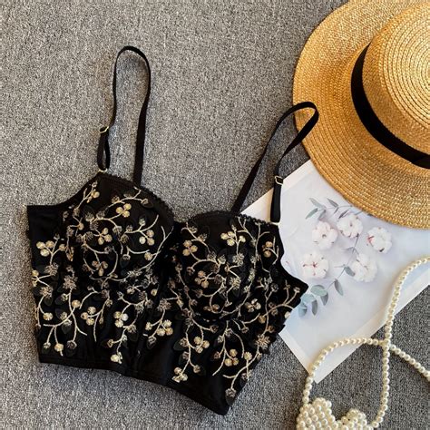 Venda A Quente Sexy Bordado Feminino Floral Anel De A O Push Up Roupa Ntima Feminina Lingerie