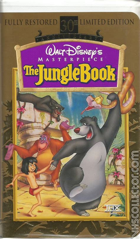 The Jungle Book Vhs Movie Walt Disney S Classic Vhs Tapes Bank2home