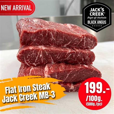 Jack Creek Black Angus Flat Iron Steak Mb Line Shopping