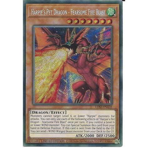 Yu Gi Oh Trading Card Game Lds En Harpie S Pet Dragon Fearsome