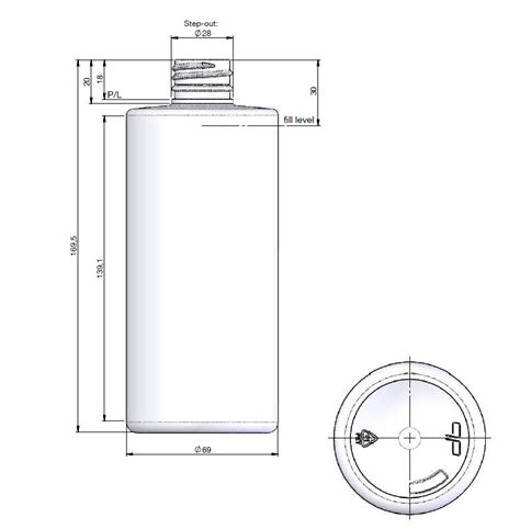 Plastic Bottle 500 Ml Pet Clear Sharp Cylindrical 28 410 Nipak