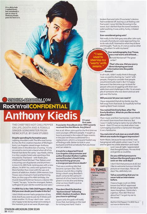 DOWN RED HOT CHILI PEPPERS Albuns Shows Videoclips Anthony Kiedis fala sobre separação do RHCP