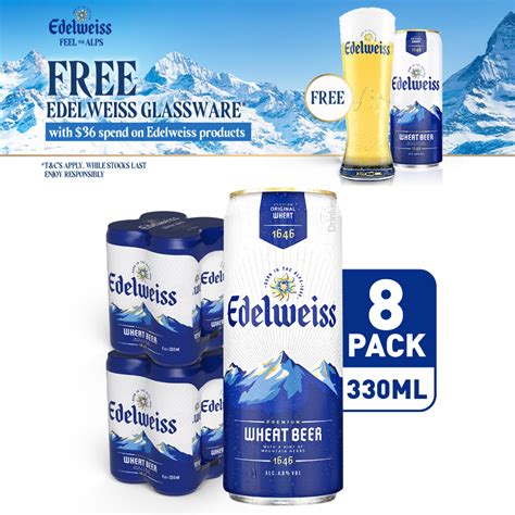 Bundle Edelweiss Weissbier Wheat Beer Can X Ml Shopee Singapore