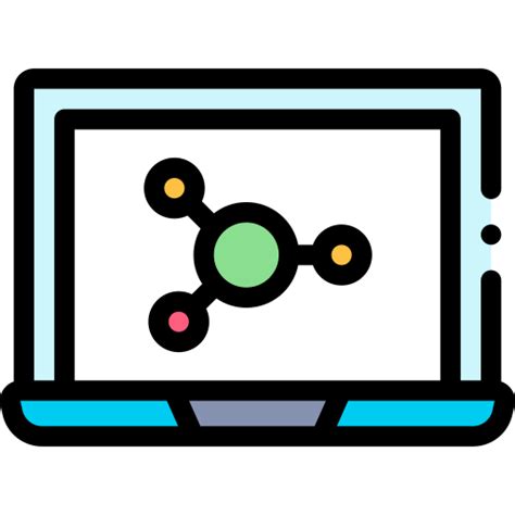 Simulation Detailed Rounded Lineal Color Icon