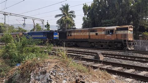 Twin Mly Wdg A Hauled Kazipet Dadar Spl Fare Express Youtube