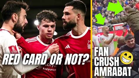 Mad Scenes Nottingham Forest Vs Man United Youtube