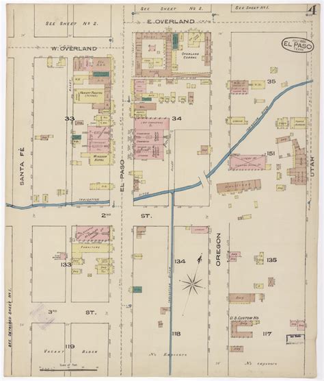 El Paso 1885 Sheet 4 The Portal To Texas History