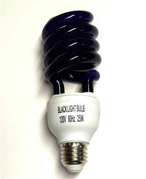 25w UV Black Light CFL Bulb, E26Standard North American Bulb, BLB ...