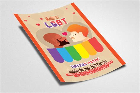 Lgbt Nation Pride Flyer Poster By Designhub Thehungryjpeg