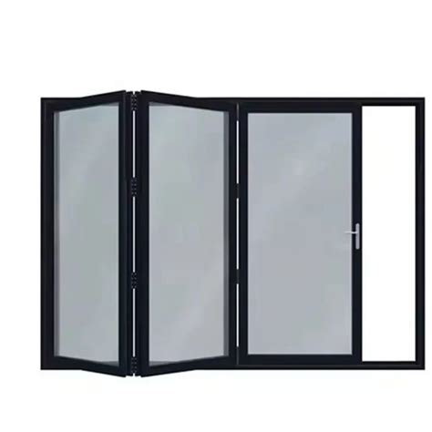 Hurricane Impact Folding Door Customized Glass Aluminum Framed Glass