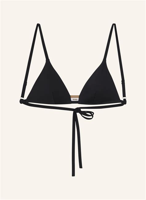 BOSS Bikini Oberteil ICONIC TRIANGLE In Schwarz