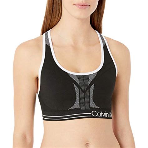 Calvin Klein Women S Medium Impact Reversible Sports Bra Standard And