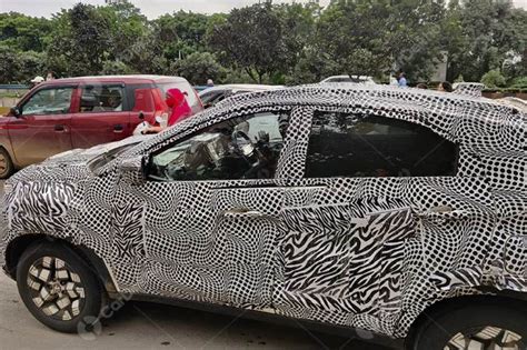 Tata Motors Nexon Sub Meter Compact Suv Facelift Spotted Testing With