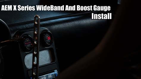 Aem X Series Wideband And Boost Gauge Install Mazda Miata Youtube