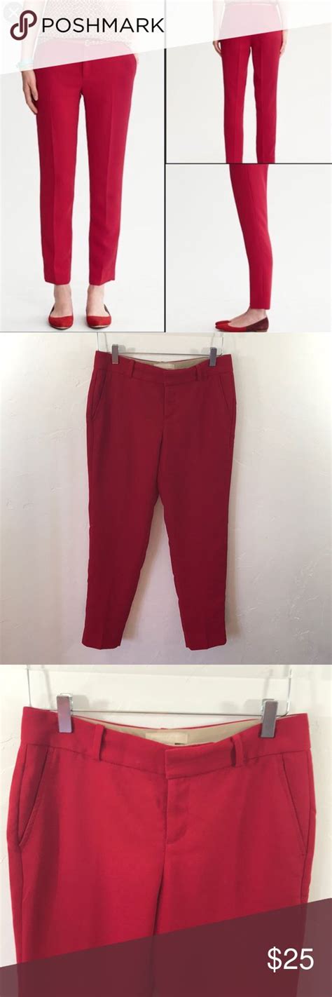 Banana Republic Martin Fit Pants Cropped Ankle Excellent Condition Waistband Laying Flat 15