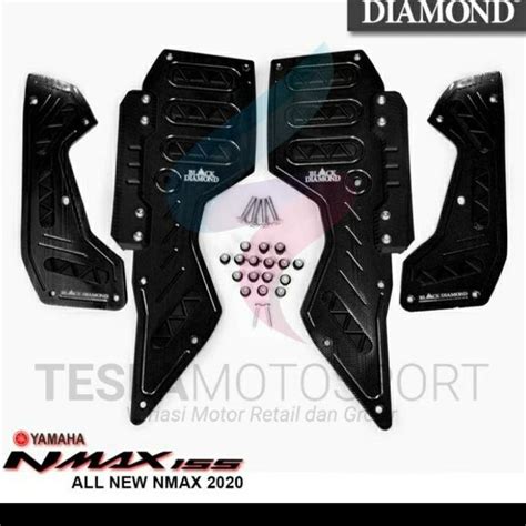 Jual Bordes Karpet Pijakan Kaki Depan Nmax All New Black Diamond