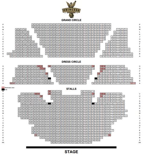 Princess Theatre Seating Map Hot Sex Picture