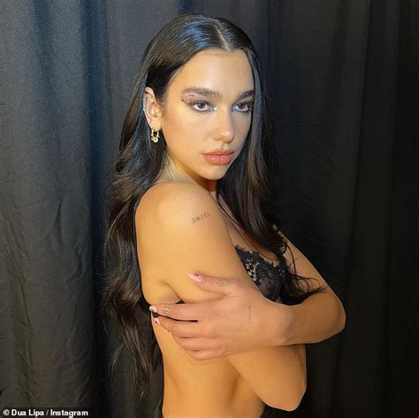 Dua Lipa Flashes Her Toned Abs In A Black Lace Bra In Adelaide Daily