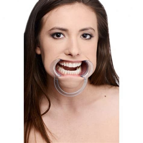 Clear Cheek Retractor Dental Open Mouth Gag Bondage Fetish Toy Oral Sex