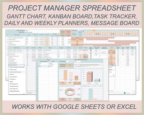 project planner gantt chart project management template project
