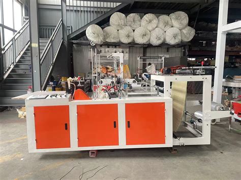 Hot Sealing And Cold Cutting T Shirt Bags Fruit Vegetable Supermarket Bags Making Machine