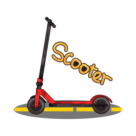 Illustration of electric scooter 46294631 Vector Art at Vecteezy