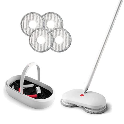 Cordless Electric Spin Mop Power Mop With 4 Floor Scrubber | Desertcart ...