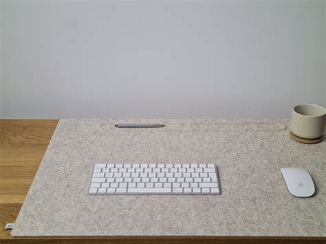 Xl Wool Felt Desk Mat Black 100 Merino Wool Home Office Etsy