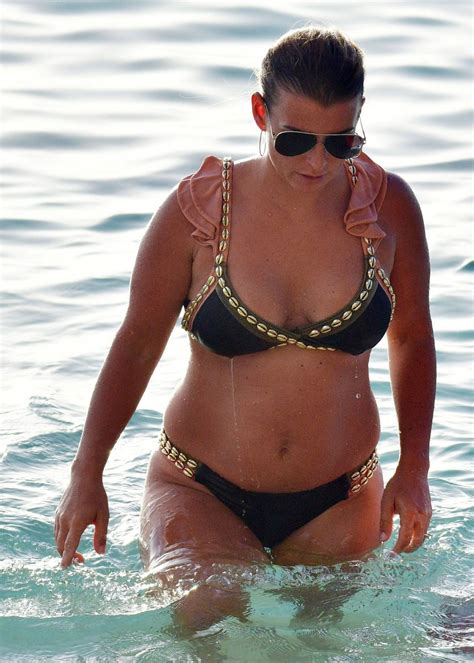 Coleen Rooney Wears Bikini In Barbados Gotceleb