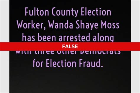 Fact Check: Ex-Fulton County election worker Wandrea ‘Shaye’ Moss not ...