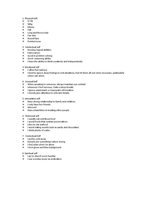 Physical Self Pdf