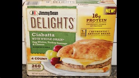 Jimmy Dean Delights Ciabatta With Whole Grain Egg Whites Turkey