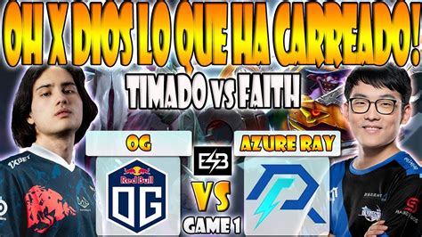 OG VS AZURE RAY BO2 GAME 1 ELIMINACION TIMADO WISPER CEB VS FAITH