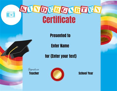 Free Custom Kindergarten Graduation Certificates