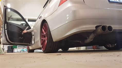 BMW E61 Exhaust Build - YouTube