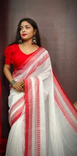 Durga Pooja Saree, 6.3 m (with blouse piece) at Rs 650/piece in Tehatta Nadia District | ID ...