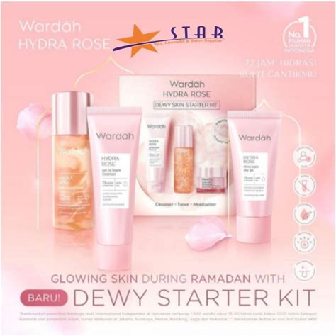 Jual Star Wardah Hydra Rose Starter Kit Paket Wardah Kulit Kering