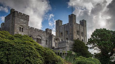 Nature Landscape Architecture Castle Tower Trees Wales Uk