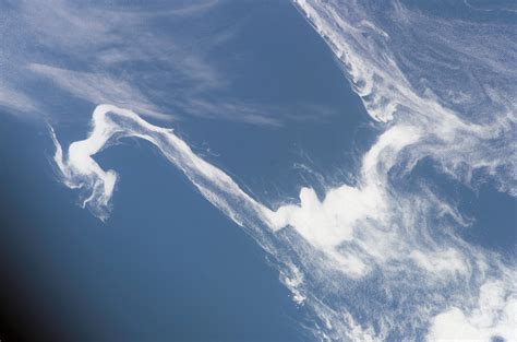 Ice flows in the Labrador Sea photographed by an International Space