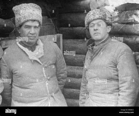 Lieutenant General Vasily Chuikov Left And Army Artillery Commander