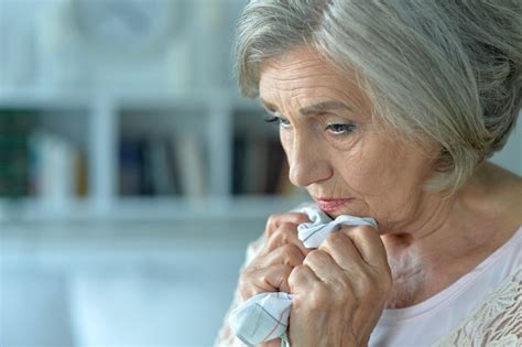 Premium Photo Portrait Of A Upset Mature Woman Close Up